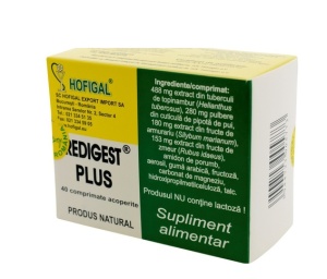 REDIGEST PLUS * 40 COMPRIMATE, HOFIGAL