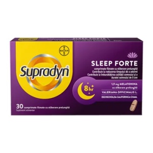 SUPRADYN SLEEP FORTE * 30 COMPRIMATE FILMATE CU ELIBERARE PRELUNGITA