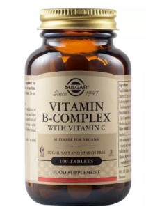 VITAMINA B COMPLEX CU VITAMINA C * 100 TABLETE SOLGAR