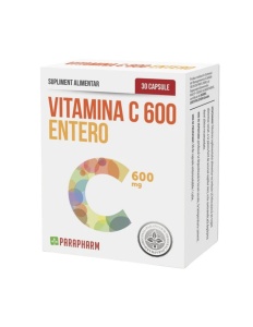 VITAMINA C 600 ENTERO * 30 CAPSULE, PARAPHARM