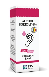 ALCOOL BORICAT 4% * 25 ML, TIS