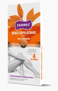 BENZI DEPILATOARE CORP CHIC CINNAMON FARMEC * 16 BUC 8410