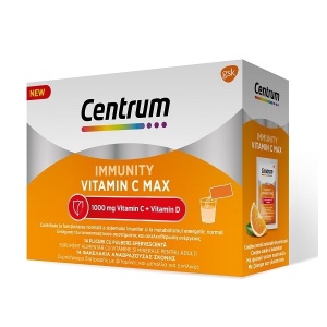 Centrum Immunity Vitamin C Max pulbere, 14 plicuri, GSK