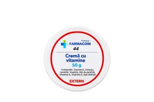 CREMĂ CU VITAMINE PENTRU FAȚĂ * 50 G, FARMACOM