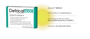 Detrical 4000 UI, 60 comprimate, Zdrovit