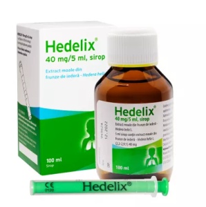 HEDELIX 40 MG/5ML SIROP * 100 ML + SERINGA DOZATOARE
