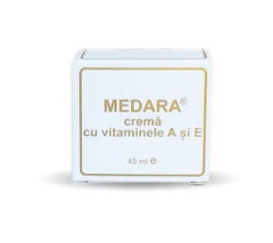 Medara crema de fata cu vitamina A si E, 45 ml, Mebra