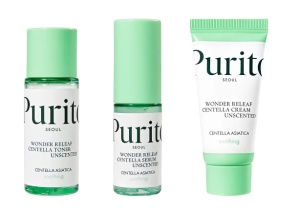 MINI KIT FARA PARFUM WONDER RELEAF CENTELLA TONER+SERUM+CREMA PURITO 0828