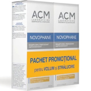 PACHET PROMO ACM NOVOPHANE SAMPON VOLUM +STRALUCIRE* 2x200ML