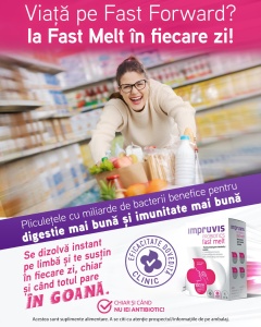PACHET PROMOTIONAL IMPRUVIS PROBIOTIC FAST MELT * 10 PLICURI 1+1 - Img 2