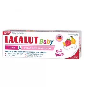 PASTA DE DINTI LACALUT BABY 0-2 ANI PROTECTIE ANTICARIE * 55 ML