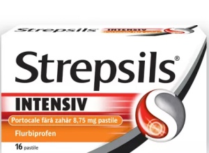 STREPSILS INTENSIV PORTOCALE FARA ZAHAR * 16 COMPRIMATE RECKITT