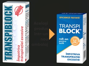 Transpiblock, Roll-on impotriva transpiratiei excesive, 50 ml - Img 2