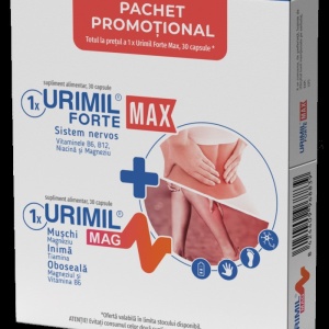 URIMIL FORTE MAX * 30 CAPSULE+URIMIL MAG * 30 CAPSULE