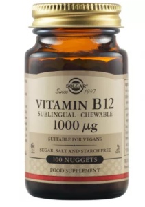 VITAMINA B12 1000 MCG * 100 TB SUBLINGUALE SOLGAR