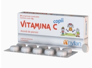 VITAMINA C COPII * 20 COMPRIMATE MASTICABILE, HYLLAN