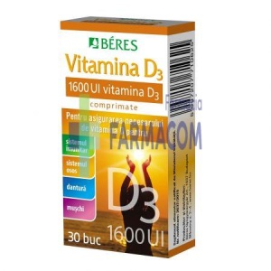 VITAMINA D3 1600 UI * 30 COMPRIMATE, BERES