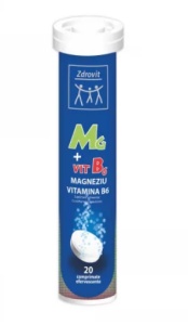 ZDROVIT MAGNEZIU-B6 * 20 COMPRIMATE EFERVESCENTE