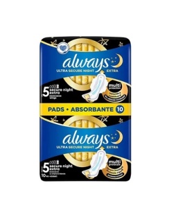 ABSORBANTE ALWAYS ULTRA SECURE NIGHT EXTRA * 10 BUC 3849