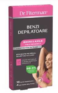 BENZI DEPILATOARE BIKINI&AXILE PIELE SENSIBILA * 16 BENZI, DR. FITERMAN