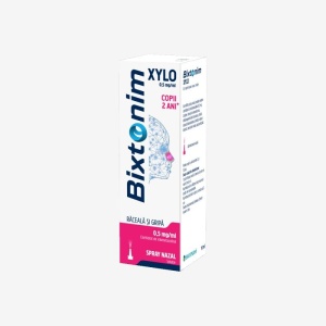 Bixtonim Xylo copii 2 ani+ spray nazal, 0.5 mg/ml, 10 ml, Biofarm