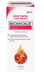 BRONHOKLIR SIROP TUSE USCATA * 200 ML, STADA