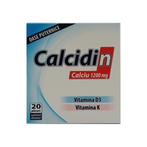 Calcidin plicuri, 1200 mg, 20 bucati, Zdrovit