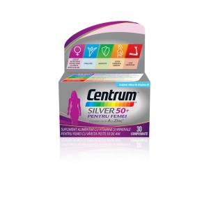 CENTRUM SILVER 50+ FEMEI, 30 COMPRIMATE