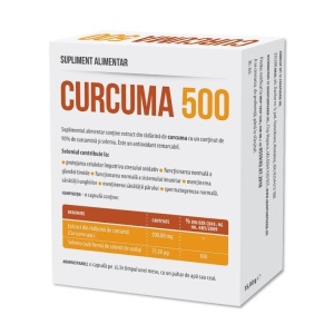 Curcuma 500 mg, 30 capsule, Parapharm - Img 2