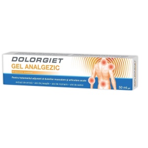 DOLORGIET GEL ANALGEZIC, 50 ML, ZDROVIT