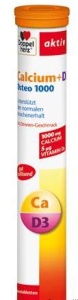 DOPPELHERZ AKTIV MG+CA+D3, 15 COMPRIMATE EFERVESCENTE