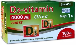 JUTAVIT VITAMINA D3 4000 NE ULEI DE MASLINE * 100 CAPSULE