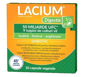 LACIUM DIGESTIE 50 MILIARDE UFC * 10 COMPRIMATE, ZDROVIT
