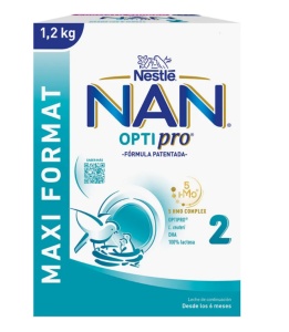 LAPTE PRAF NAN 2 OPTIPRO * 1200 G MAXI FORMAT