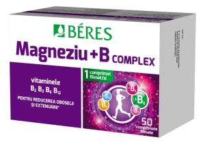 MAGNEZIU + B6 * 50 COMPRIMATE FILMATE, BERES