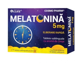 MELATONINA 5 MG FAST RELEASE* 30 TABLETE SUBLINGUALE, COSMO PHARM