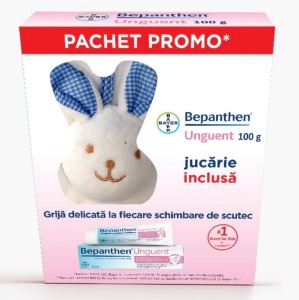 PACHET PROMOTIONAL BEPANTHEN 5% UNGUENT PENTRU IRITATIILE DE SCUTEC * 100 G + JUCARIE - Img 2