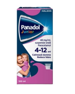 PANADOL JUNIOR 48 MG/ML SUSPENSIE ORALA * 100 ML