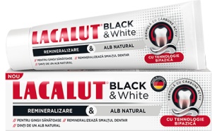 PASTA DE DINTI LACALUT BLACK & WHITE * 75 ML