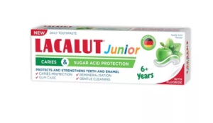 PASTA DE DINTI LACALUT JUNIOR 6+ PROT ANTICARIE SI ZAHARURI * 55 ML