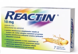 Reactin, 10mg, 7 capsule moi, McNeil