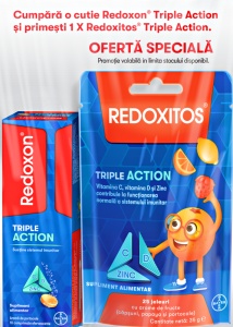 REDOXON TRIPLE ACTION* 10 COMPRIMATE EFERVESCENTE+REDOXITOS TRIPLE ACTION* 25 JELEURI, BAYER
