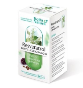 Resveratrol Forte + Coenzima Q10, 30 capsule, Rotta Natura