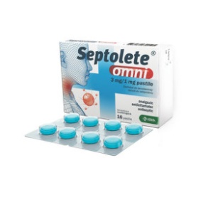 Septolete Omni Eucalipt, 3 mg / 1mg 16 comprimate, Krka