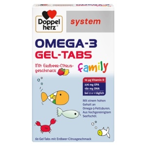 SYSTEM OMEGA 3 GEL TABS FAMILY * 60 COMPRIMATE MASTICABILE