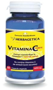 VITAMINA C FORTE 400 MG * 60 CAPSULE, HERBAGETICA