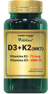 VITAMINA D3+K2 SOFTGEL * 60 CAPSULE COSMO PHARM