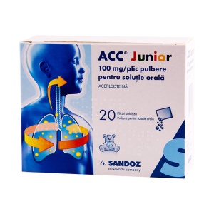 ACC JUNIOR 100 MG * 20 PLICURI, SANDOZ