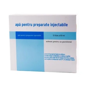 APA PENTRU PREPARATE INJECTABILE * 5FI/10 ML ZENTIVA 5FI/10 ML ZENTIVA