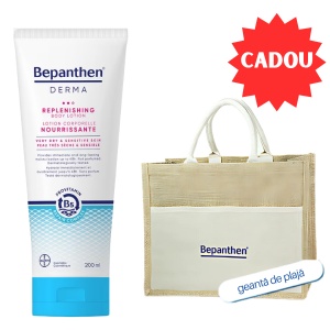 BEPANTHEN DERMA CREMA RELIPIDANTA PENTRU CORP * 200 ML + GEANTA DE PLAJA CADOU 4150